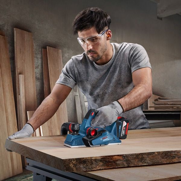 Bosch GHO 185-LI Planer Black Blue 14000 RPM