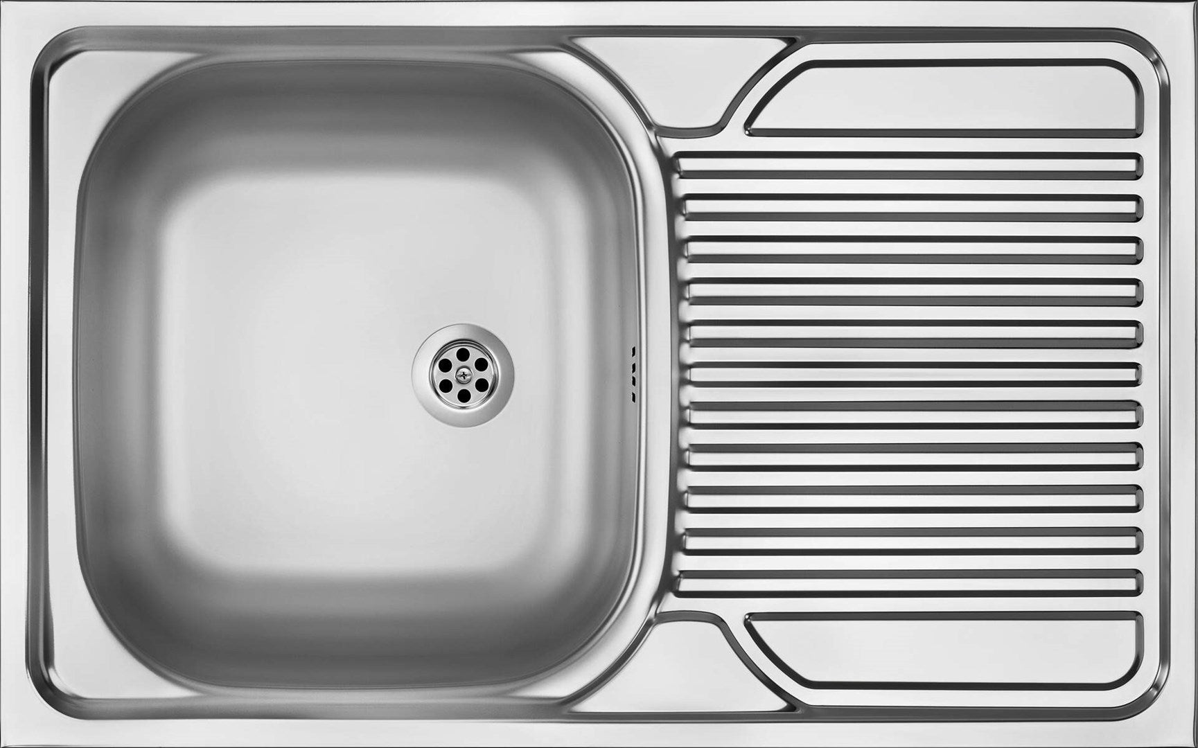 Deante 1-Bowl Steel Sink 80x50 cm Overlay Smooth