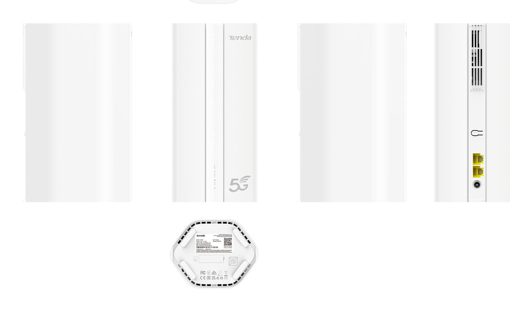 Tenda 5G01 Wireless Router Gigabit Ethernet Dual-band 5 G White