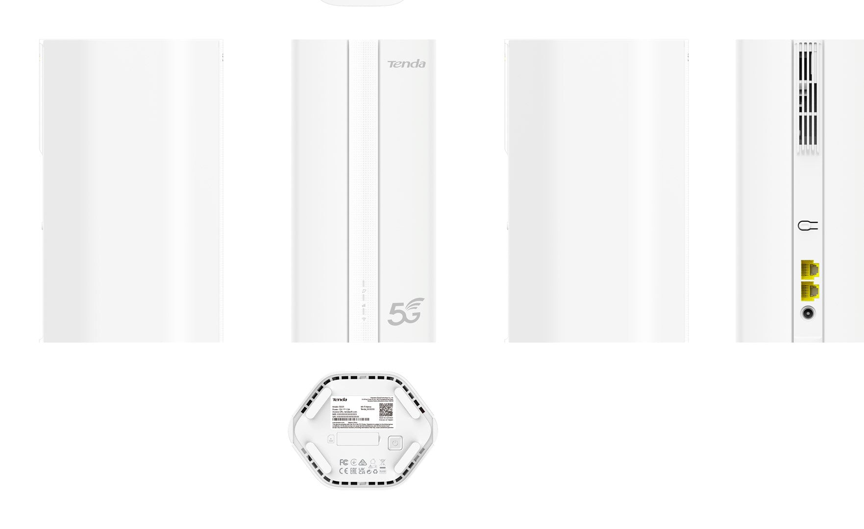 Tenda 5G01 Wireless Router Gigabit Ethernet Dual-band 5 G White