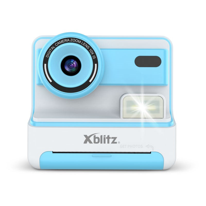 Xblitz Flash Blue Instant Camera with Thermal Printer for Children