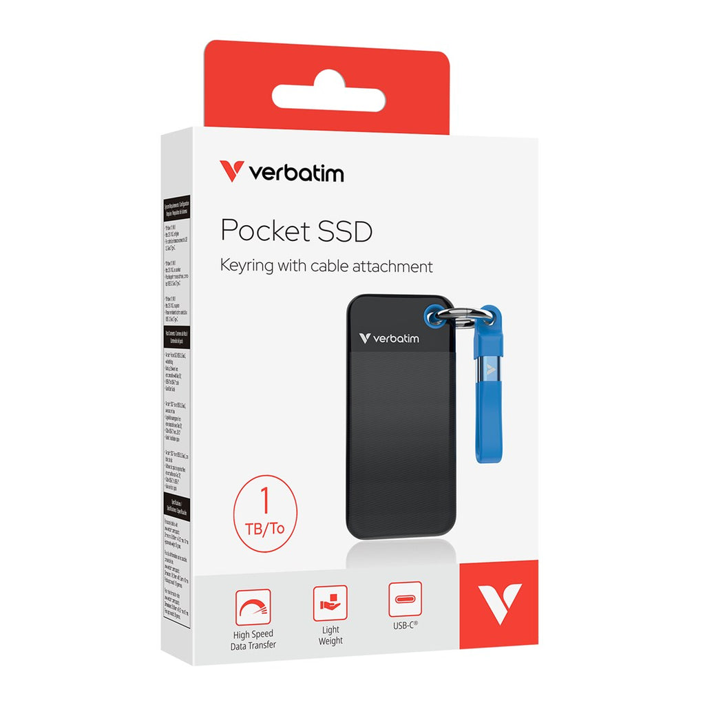 Verbatim Pocket SSD 1TB USB 3.2 Black/Blue 32191