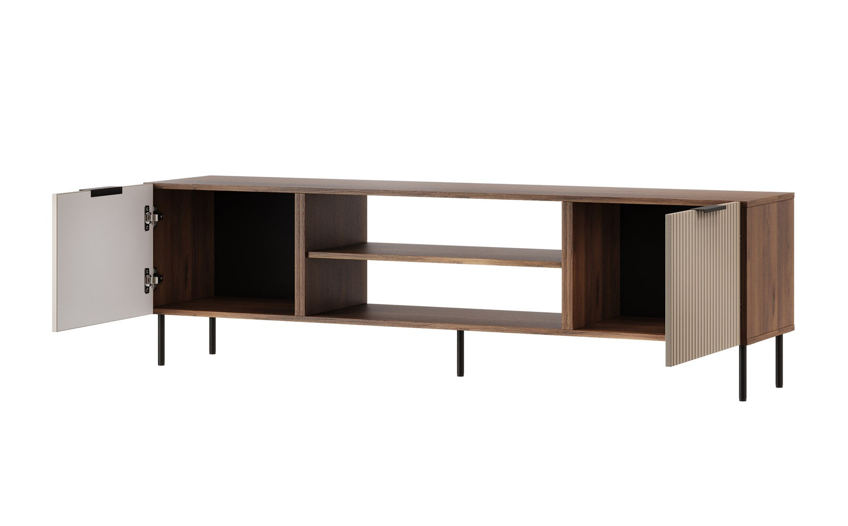 Cama ALMERA TV Cabinet 180.5x42x52.5 Walnut/Cashmere