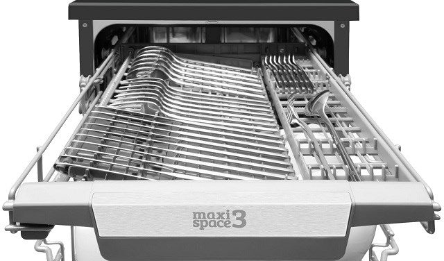 Amica Dishwasher Freestanding Black Adjustable Baskets DFM46C8EOiBH