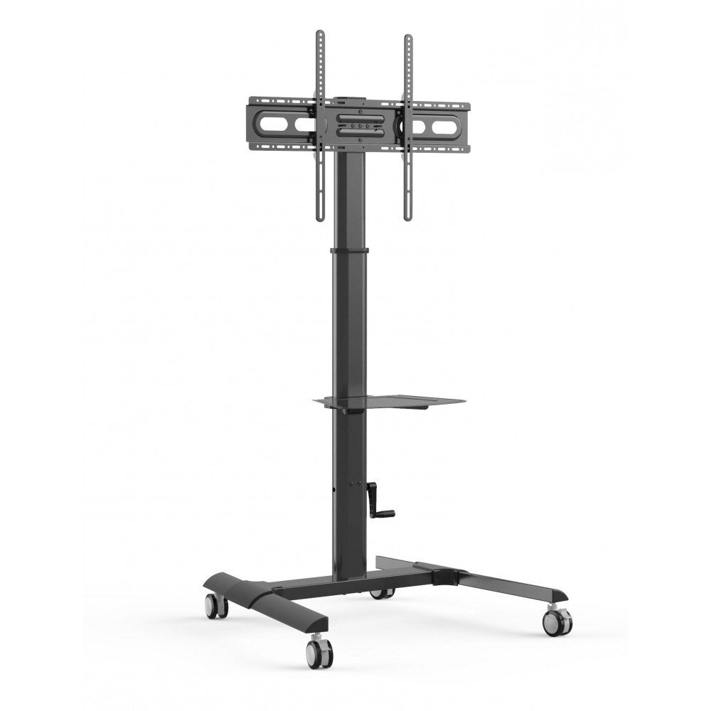 TECHly Multimedia Cart for Flat Panel Displays, 32-70 inches, 40 kg Capacity, VESA Mount, Model 8275255