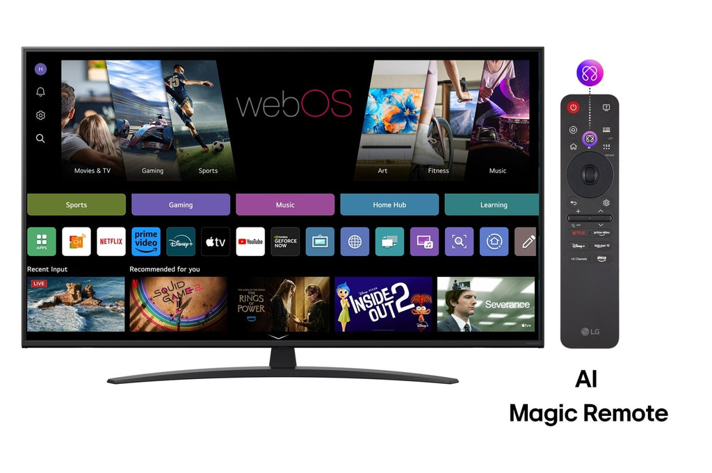 LG NanoCell AI 55NANO81A3A TV 55 inch 4K Ultra HD Smart TV Wi-Fi Black