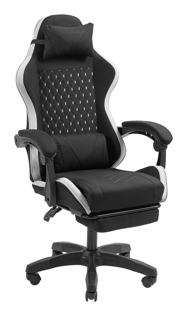 Mars Gaming MGC-X Fabric PC gaming chair Padded seat Black  White