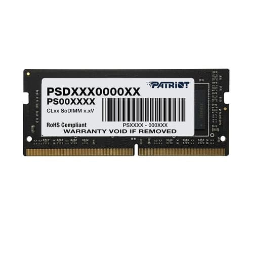 Patriot Signature Line DDR4 8 GB SO DIMM 260-PIN 3200 MHz PC4-25600 CL22 1.2 V Unbuffered Non-ECC PSD48G320081S
