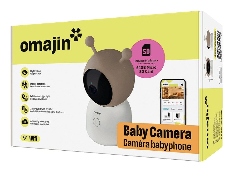 OMAJIN OBC-01-EC Smart Baby Monitor 2K HD Night Vision