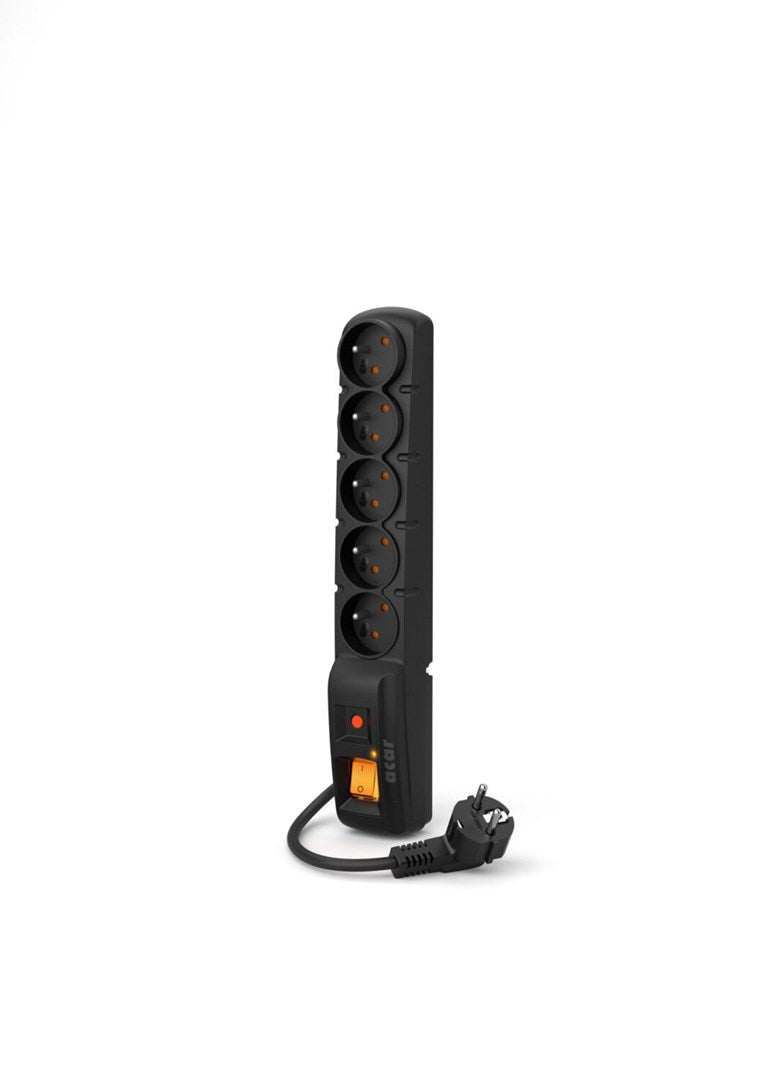 ACAR F5 Black 5 AC outlet(s) 230 V 3 m