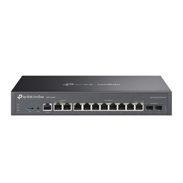 TP-Link Omada ER7412-M2 V1 - Router 12-Port Switch - 1GbE, 2.5GbE - Rack Mountable (ER7412-M2) 5GbE