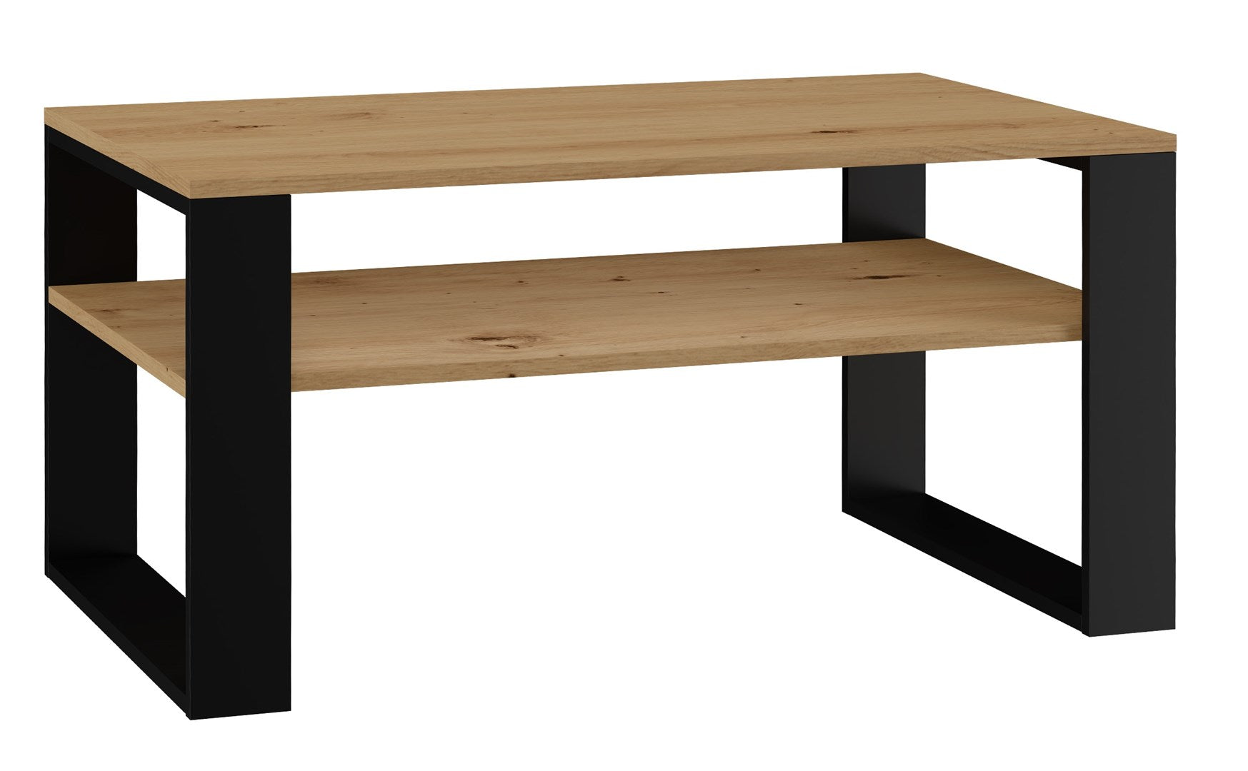 Topeshop MODERN 1P Coffee Table Artisan Oak/Black - Model: MODERN 1P