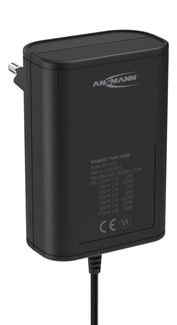 ANSMANN APS 1500 Universal Charger Black | Model 1201-0024