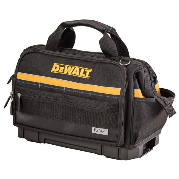 DeWALT Soft Tstak Zipper Bag 250 mm x 450 mm x 300 mm Black Yellow DWST82991-1