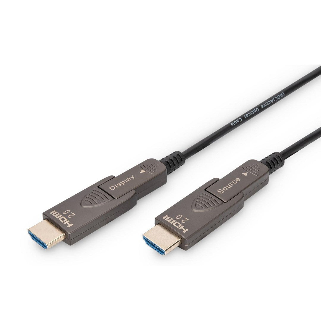 Digitus 4K HDMI AOC Hybrid Fiber Optic Cable 10 m with Removable Plug