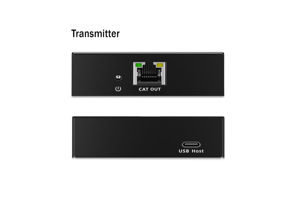 USB Extender over Cat.6A up to 100 m with Hub