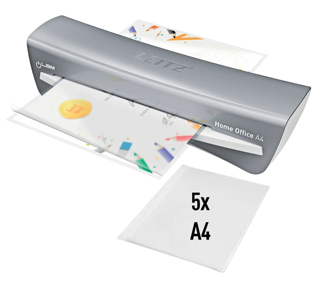 LEITZ A4 Laminator for Home Office, Grey, 73680089