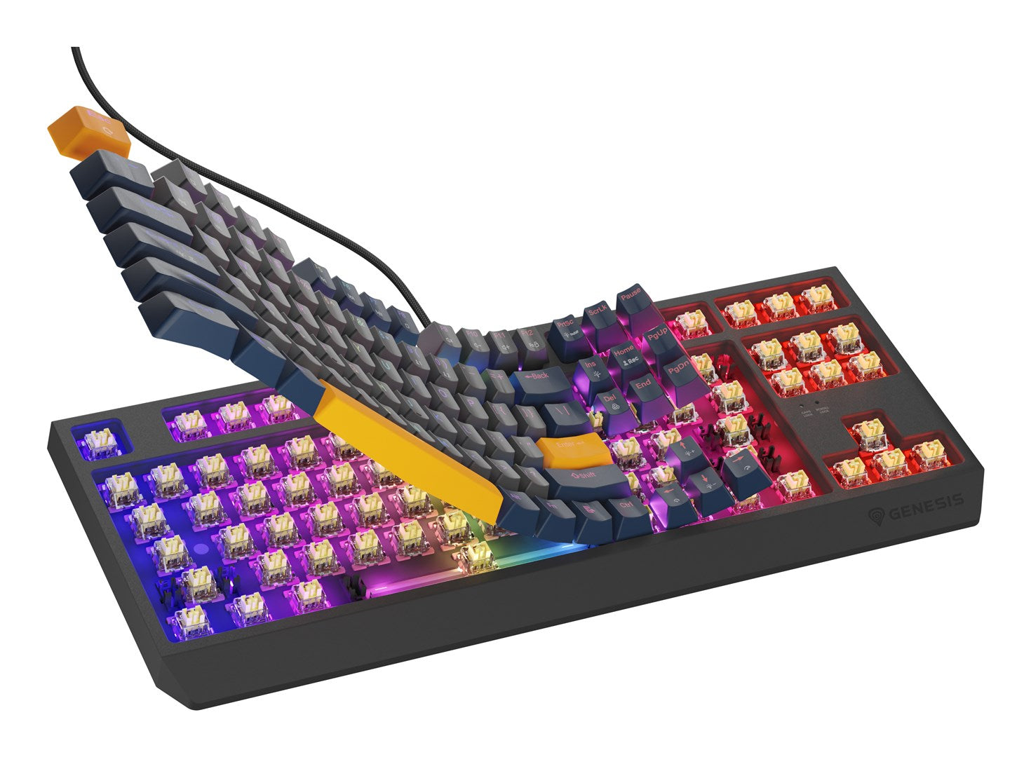 GENESIS Thor 230 TKL Keyboard Gaming USB QWERTY English Blue