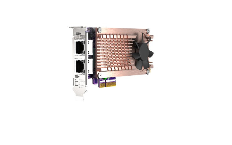QNAP QM2-2P2G2T M.2 NVMe Storage Controller - PCIe 3.0 - Low-Profile - 2.5 Gigabit Ethernet QVP-63 TS-453 TVS-672 QVP-85
