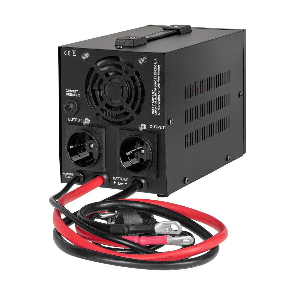 Rebel POWER-500-LFP4 emergency power supply – a pure sine wave inverter with a 12V charging function  230V  500VA/300W