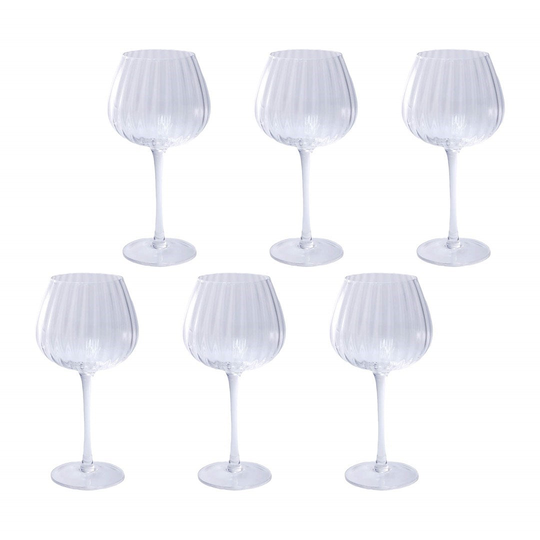 ROSE&TULIPANI PRISMIA Set of 6 Glasses 460 ml Transparent
