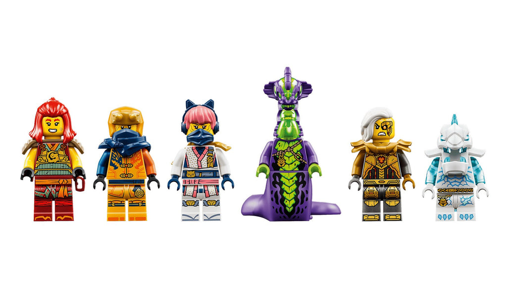 LEGO Building Blocks Wyldfyre's Transforming Dragon Mech Set 71868 - 821 Pieces, 6 Minifigures