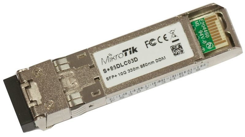Mikrotik S+85DLC03D Fiber Optic Transceiver Module 10000 Mbit/s SFP+ 850 nm