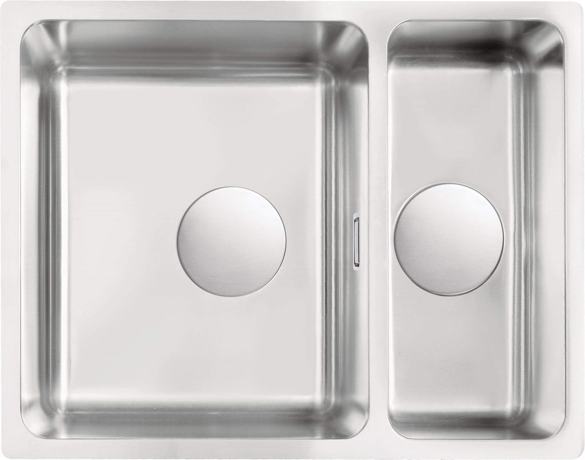 Deante Steel Sink 1.5-Bowl Wall-Mounted Egeria