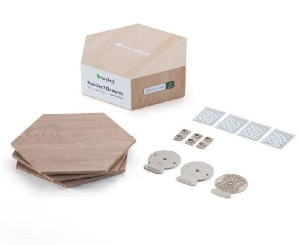 Nanoleaf Elements Wood Look Hexagons Expansion Pack (3 panels)