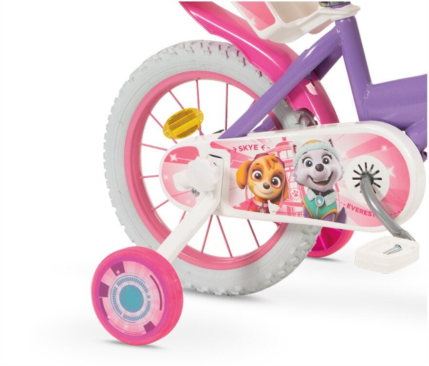 TOIMSA Children's Bike 14" Paw Patrol Purple for Girls 105-117 cm