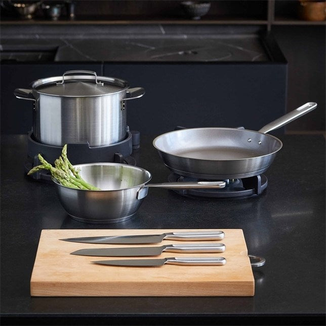 High-Quality 18/10 Stainless Steel Frying Pan - 24 cm - Ideal for High-Temperature Cooking 18/10-Edelstahl