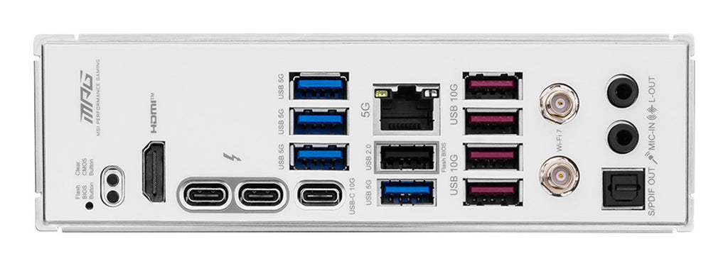 MSI MPG Z890 EDGE TI WIFI - Motherboard - ATX - LGA1851-Sockel - Z890 Chipsatz - USB4, USB 3,2 Gen 1, USB 3,2 Gen 2, USB-C 3,2 Gen 2x2, USB-C 3,2 Gen2 - 5 Gigabit Ethernet, Wi-Fi 7, Bluetooth - Onboard-Grafik (CPU erforderlich) - HD Audio (