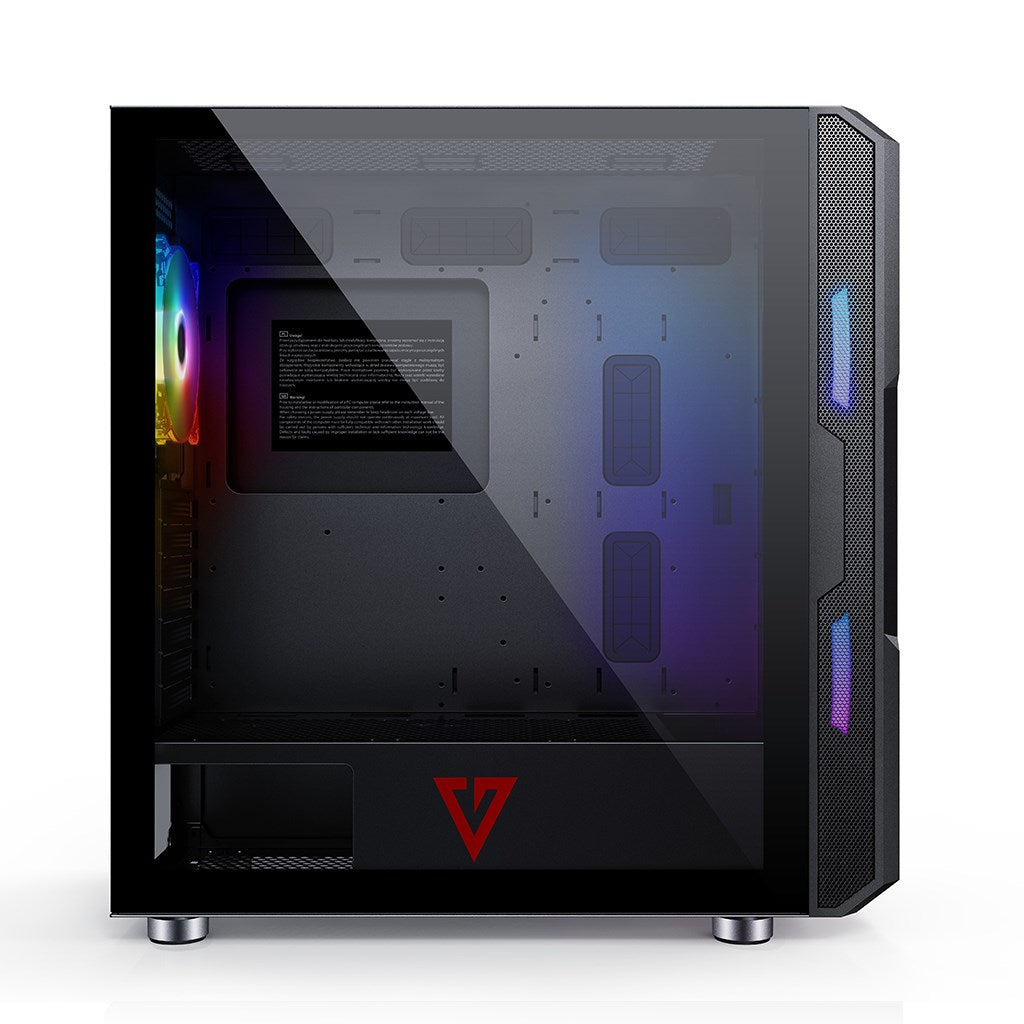 Modecom AMIRANI ARGB Midi Tower PC Case - Black - ATX/ITX/micro ATX (AT-AMIRANI-PG-10-000000-0002)