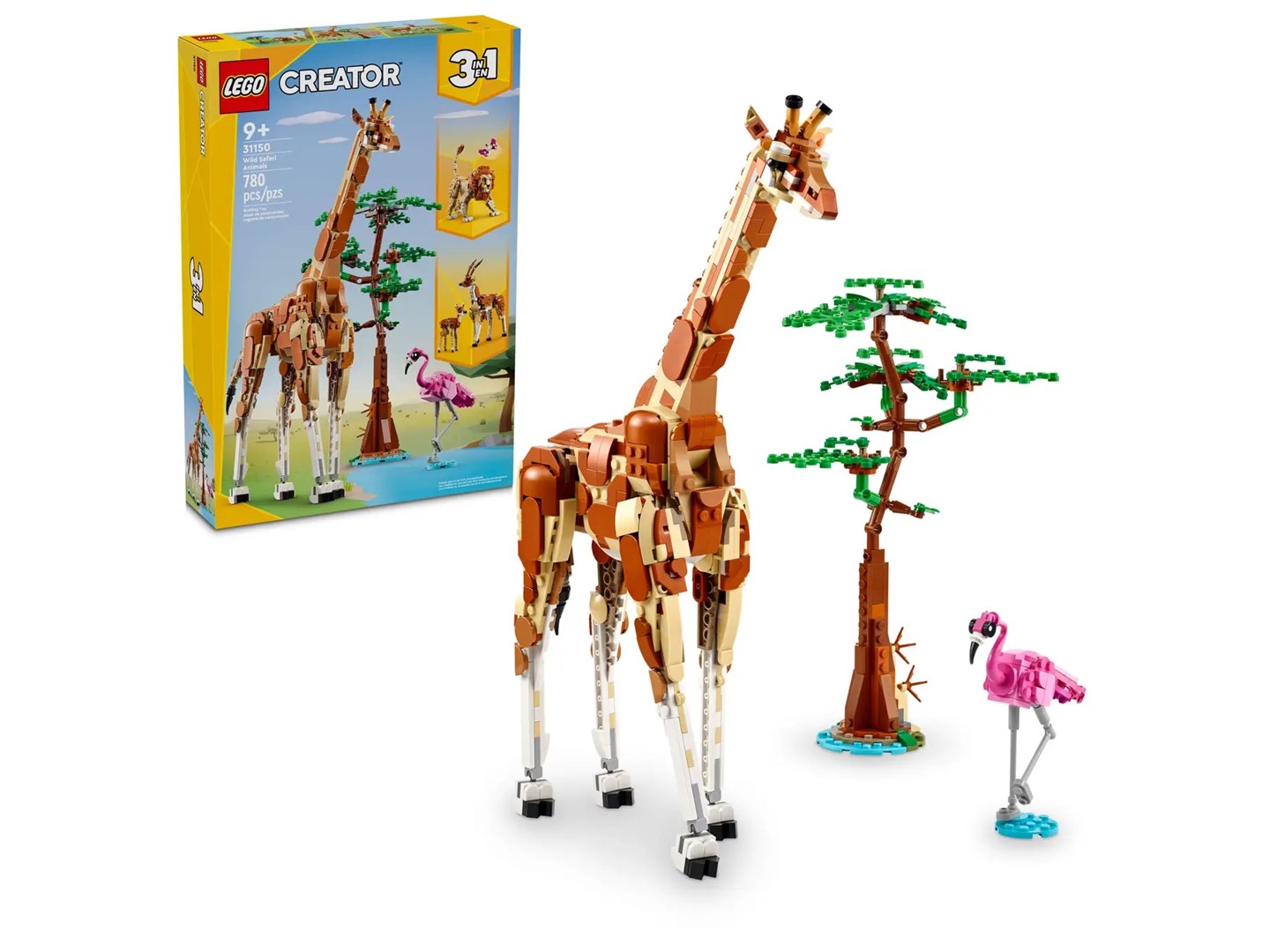 LEGO Creator 3in1 Wild Safari Animals Set (31150)