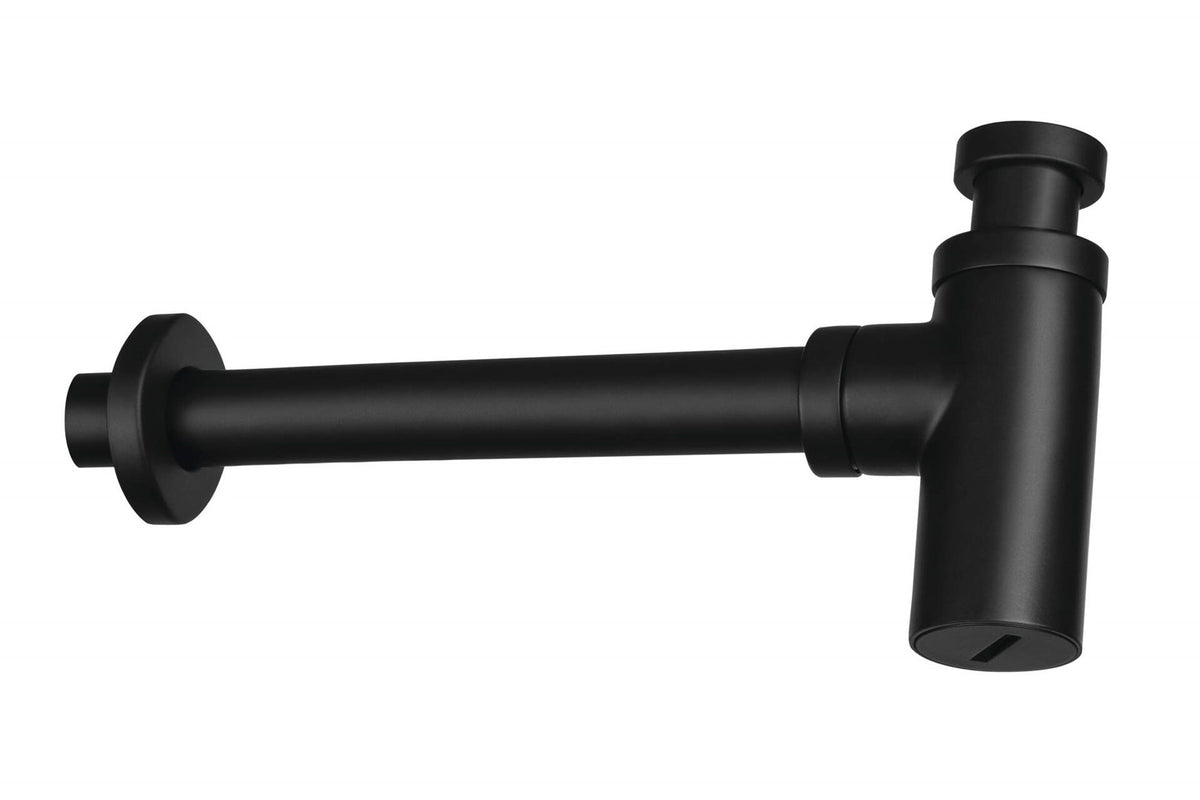 Deante Round Washbasin Siphon Black Metal 1 1/4 inch NAC N47K