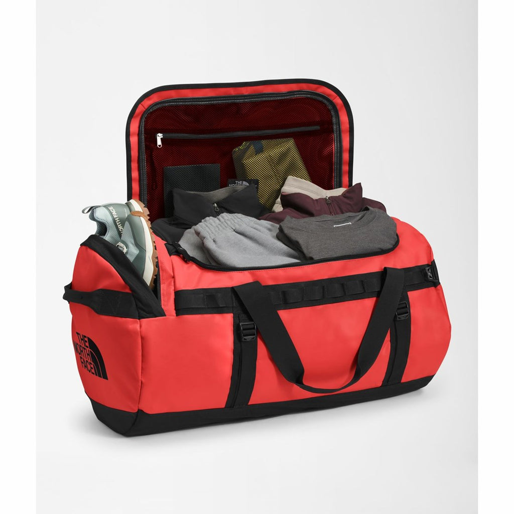 The North Face Base Camp Duffel L duffel bag 95 L Polyester Black  Red