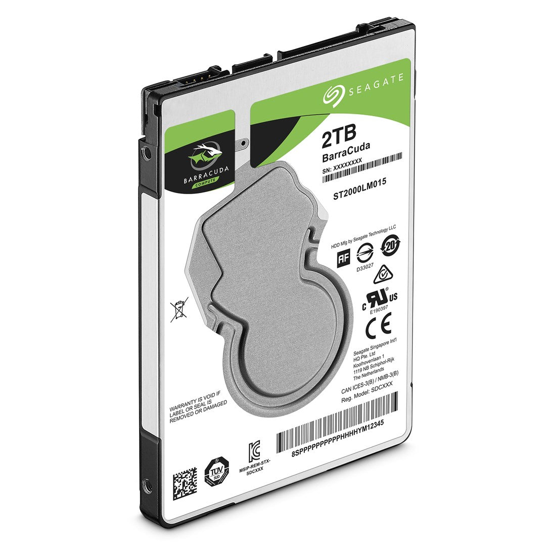 Seagate Guardian BarraCuda ST2000LM015 - Internal Hard Drive - 2TB - 2.5" 6Gb/s