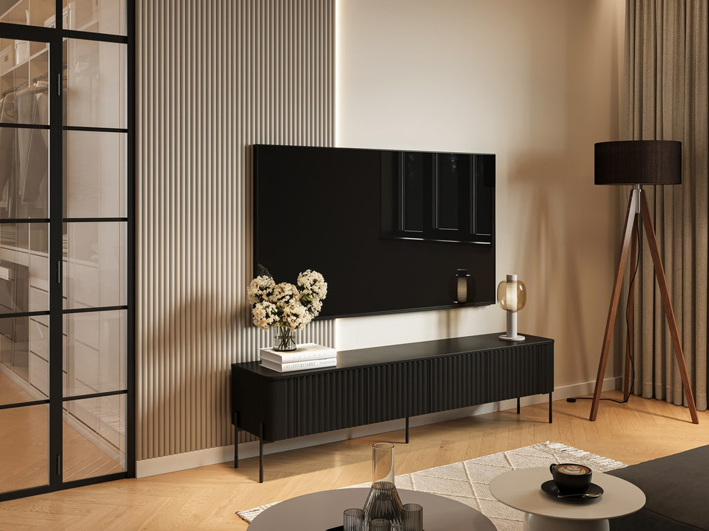 Cama VERA TV Cabinet 190x40x50 Matt Black