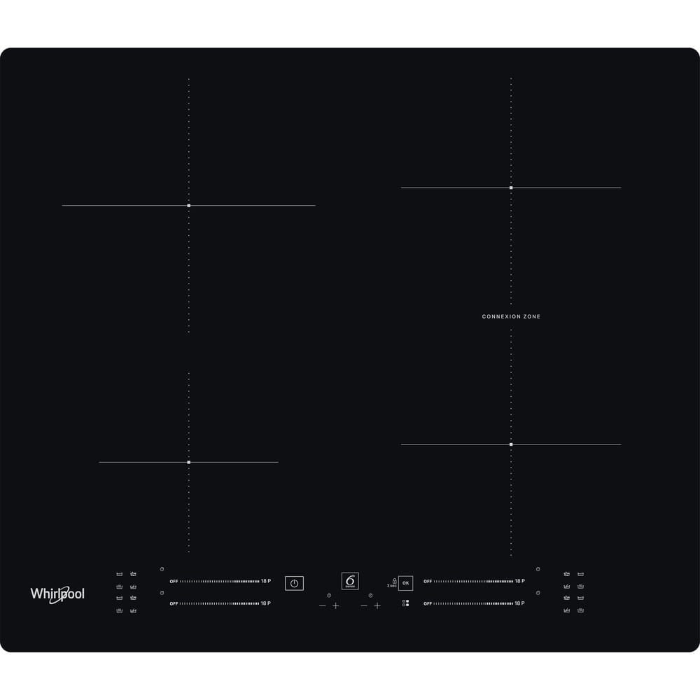 Whirlpool WB S2560 NE Black Built-in Induction Hob 4 Zones