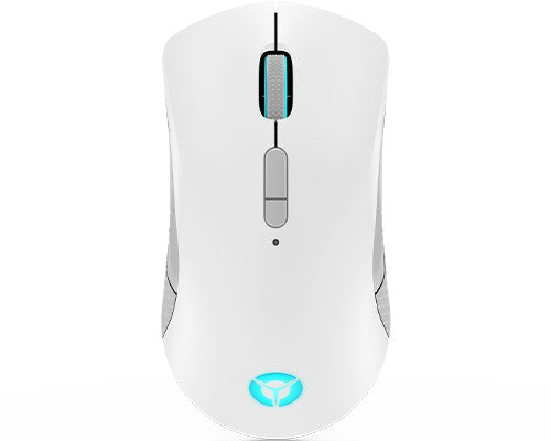 Lenovo Legion M600 Gaming Mouse - Maus - ergonomisch - rechts- und linkshändig - optisch - 9 Tasten - kabellos, kabelgebunden - 2,4 GHz, USB2.0, Bluetooth 5,0 - black (Gestell), Stingray (Oberseite) - retail - CRU (GY51C96033)
