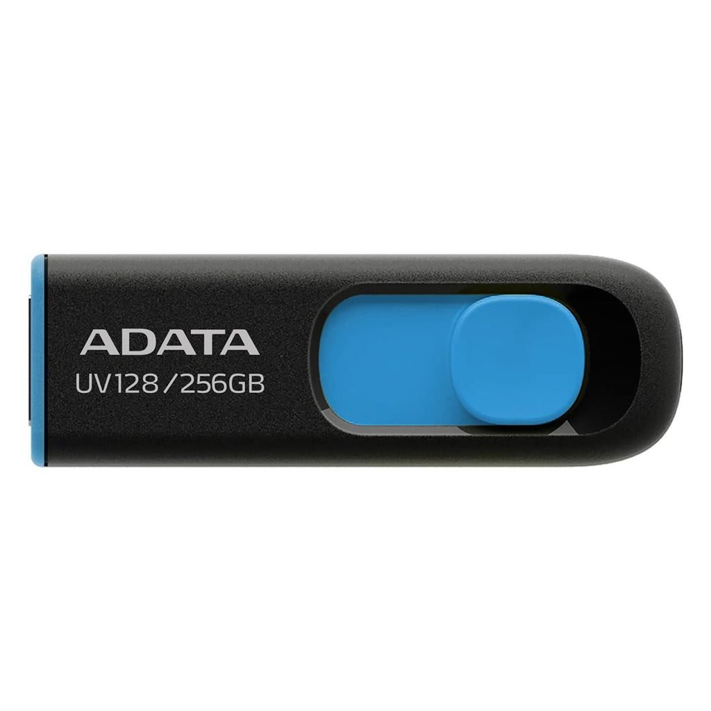 ADATA UV128 USB flash drive 256 GB USB Type-A 3.2 Gen 1 (3.1 Gen 1) Black  Blue