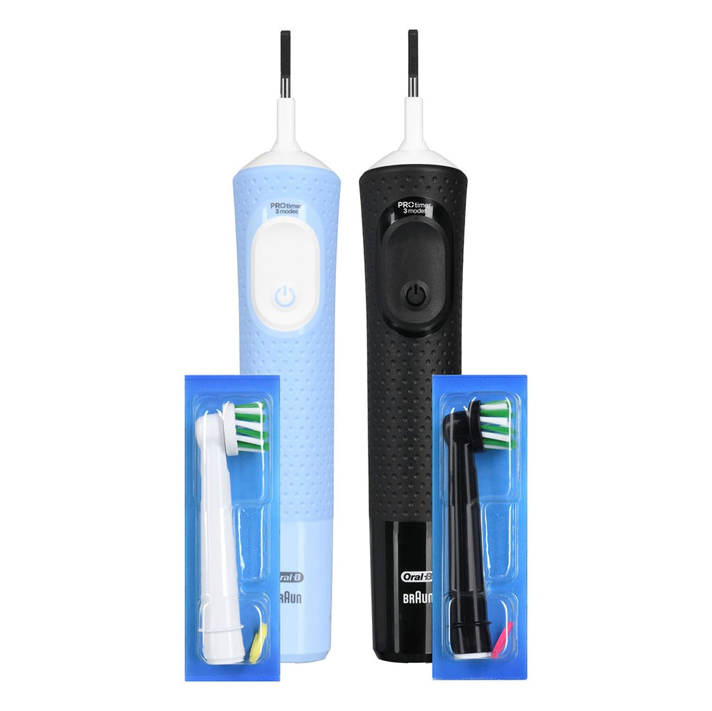 Braun Oral-B Vitality Pro D103 Duo Electric Toothbrush - Black/Lilac Violet
