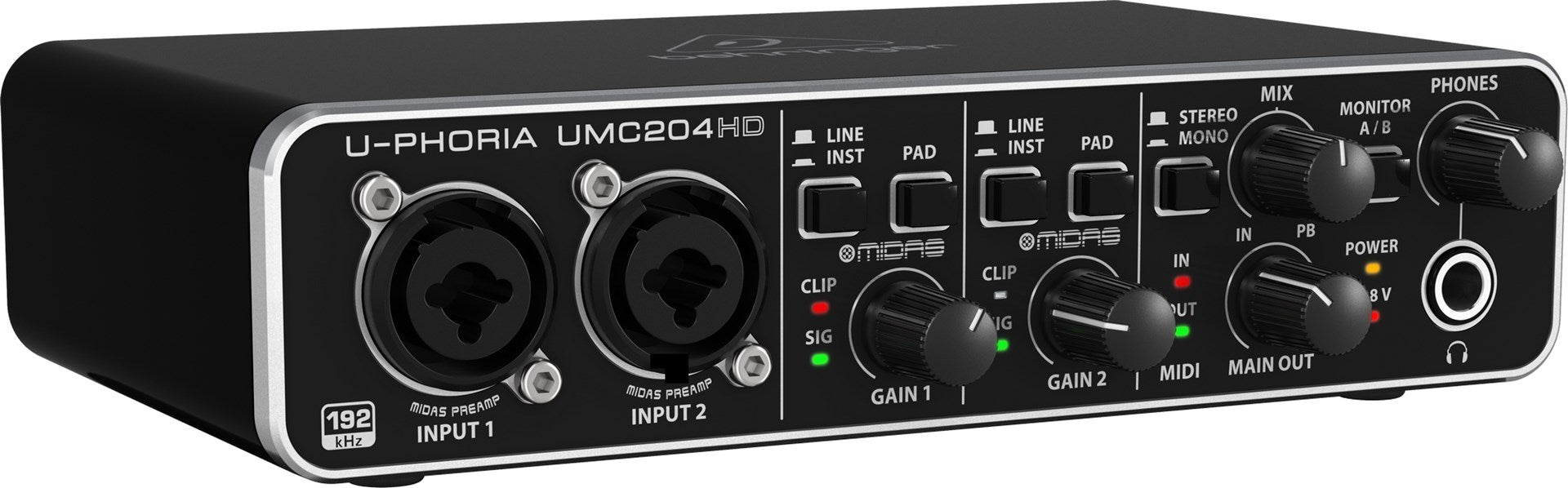 Behringer UMC204HD USB Audio/MIDI Interface