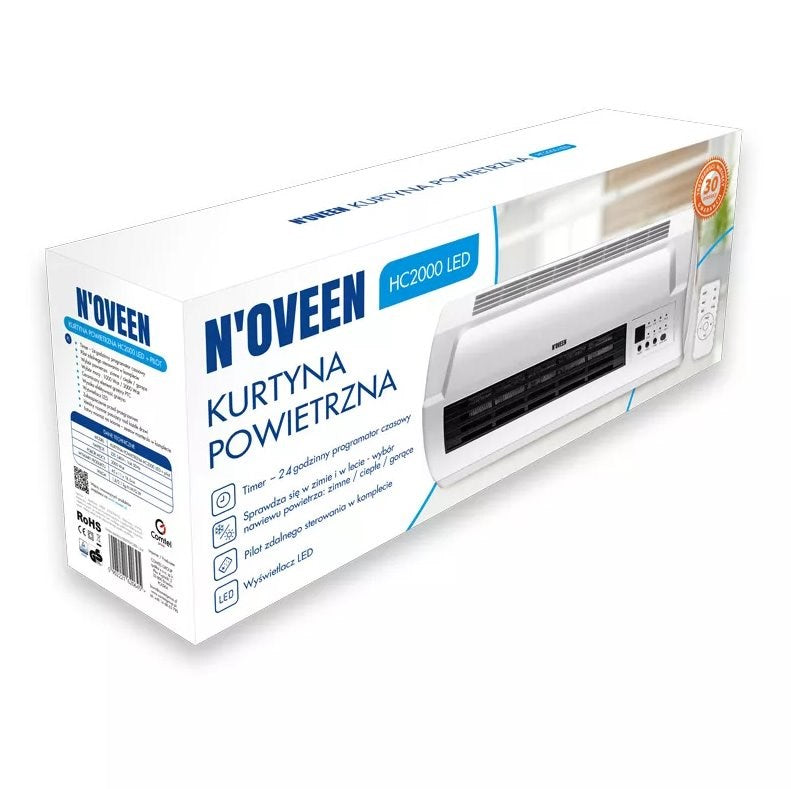 N'oveen Air Curtain HC2000 2000W Remote Control