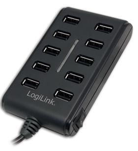 LogiLink USB Hub with 10 USB 2.0 Ports, UA0125