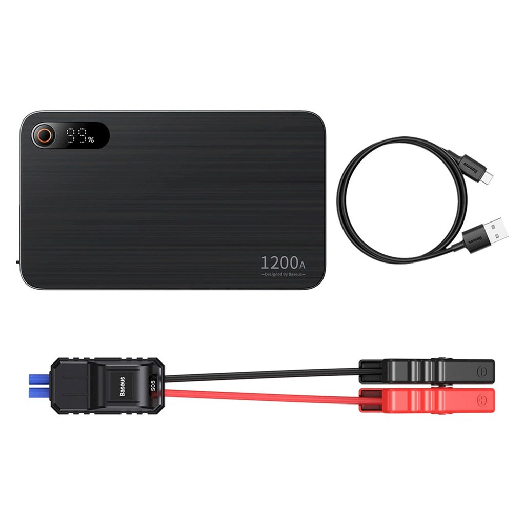 Baseus Pro+ 12000mAh Car Jump Starter USB Black