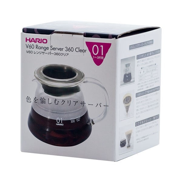 HARIO Server V60-01 360 ml Beige Transparent 4977642730625