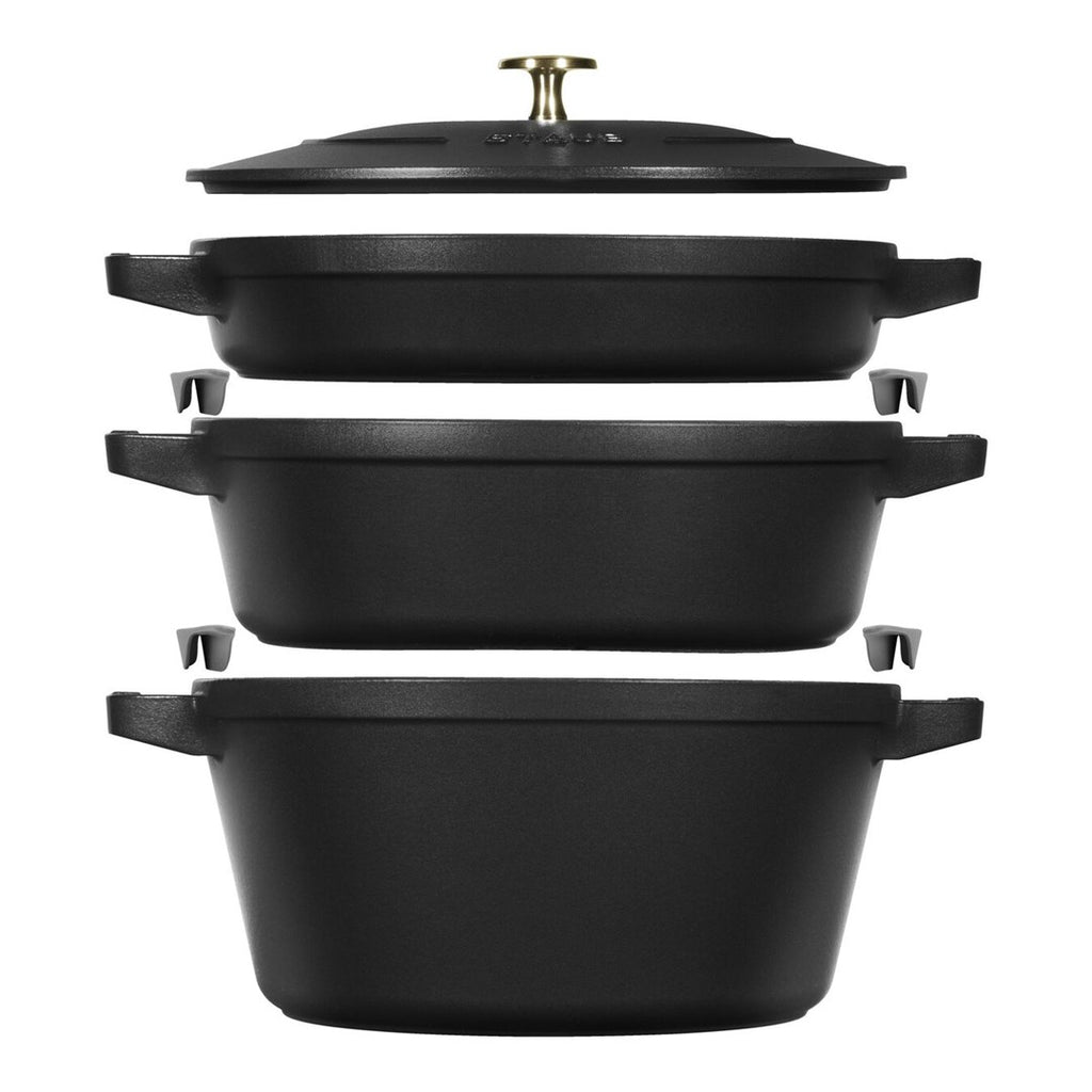 Staub Round Cast Iron Casserole 4.2L Enamelled