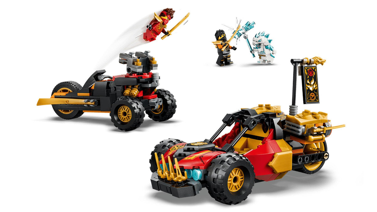 LEGO NINJAGO Kai and Cole's Combiner Vehicles Set, 394 Pieces, Ages 7+, Model 71864