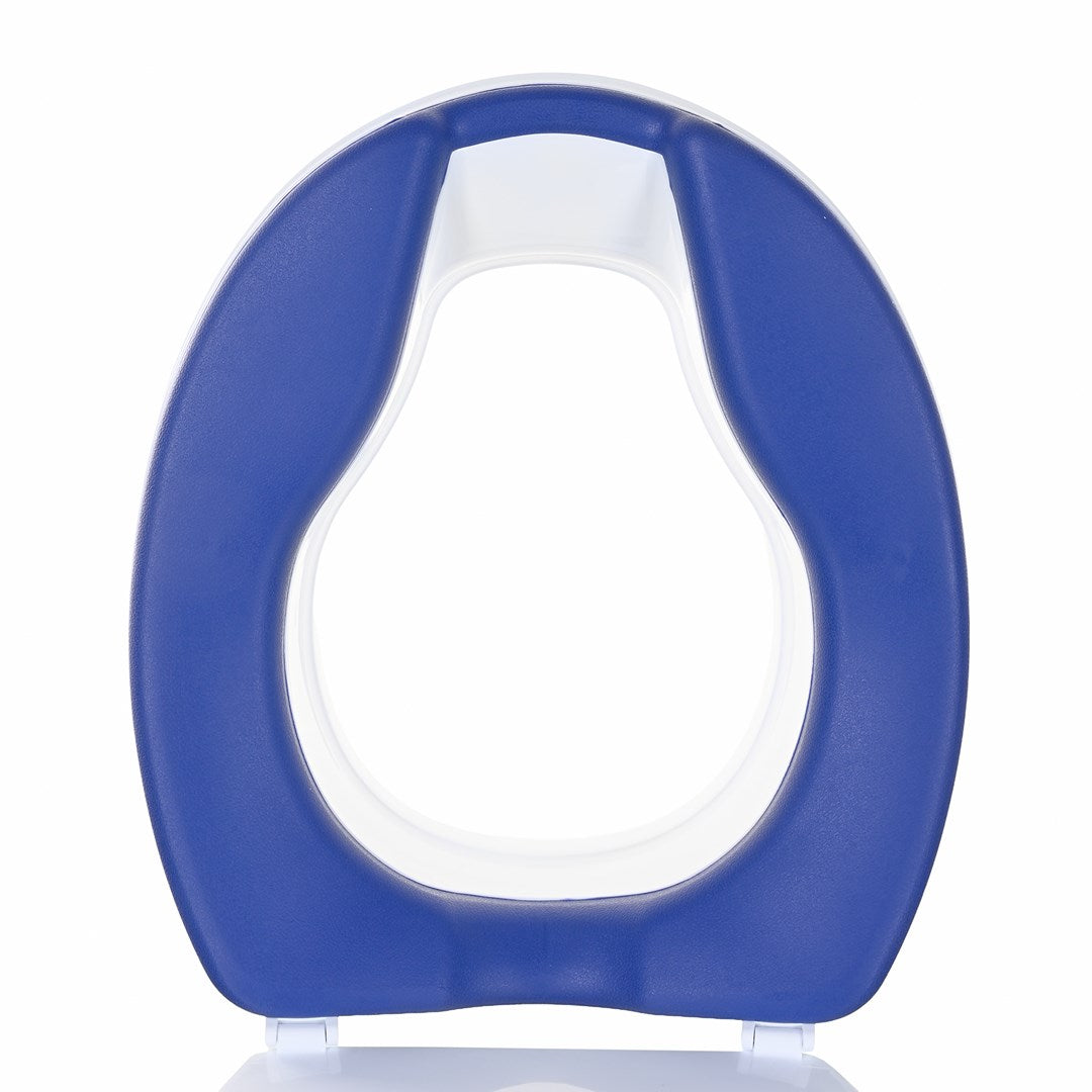 ActionMed Toilet Seat with Lid NT500AM 10 cm White/Blue For Seniors